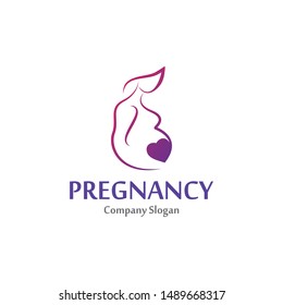 Pregnant Logo Template Vector Design Concept Stock Vector (Royalty Free ...