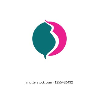 Pregnant logo template vector icon illustration design