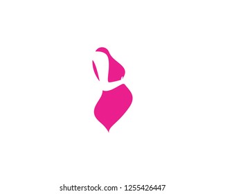 Pregnant logo template vector icon illustration design