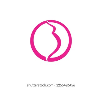 Diseño de ilustración vectorial de plantilla de logotipo preñado