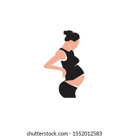 Pregnant logo template vector icon illustration design