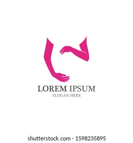 Pregnant logo template vector icon illustration design