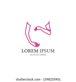 Pregnant logo template vector icon illustration design