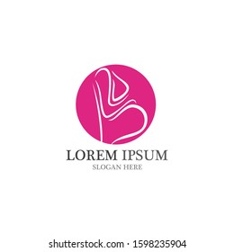 Pregnant logo template vector icon illustration design