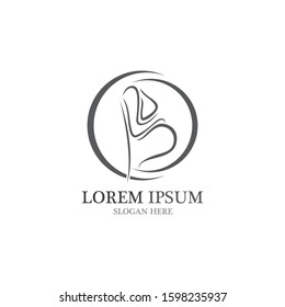 Pregnant logo template vector icon illustration design