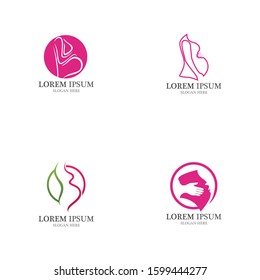 Pregnant logo template vector icon illustration design