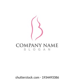 Diseño de ilustraciones vectoriales de plantillas de logotipo de embarazo