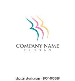 Diseño de ilustraciones vectoriales de plantillas de logotipo de embarazo