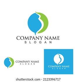 Pregnant logo template vector icon illustration design