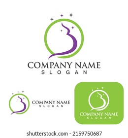 Pregnant logo template vector icon illustration design