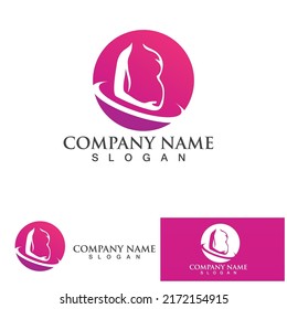 Pregnant logo template vector icon illustration design