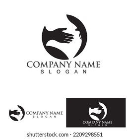 Pregnant logo template vector icon illustration design