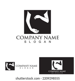 Pregnant logo template vector icon illustration design
