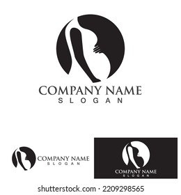 Pregnant logo template vector icon illustration design