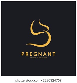 Pregnant logo template vector icon illustration design