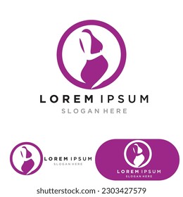 Pregnant logo template vector icon illustration design