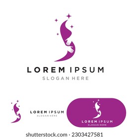 Pregnant logo template vector icon illustration design