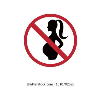 pregnant logo template vector illustration