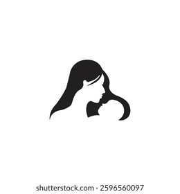 Pregnant logo vector. EPS 10. mom and baby logo, mother and children icon design, pregnancy logo, mother love logo design.