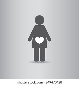 Pregnant love baby vector illustration eps10  