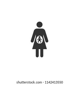 pregnant public signature icon vector eps 10