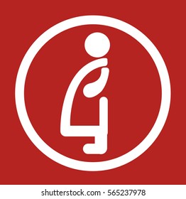 Pregnant Sign vector 