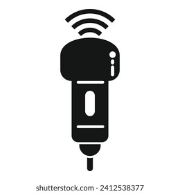 Pregnant sonograph icon simple vector. Medical ultra sound. Test examination