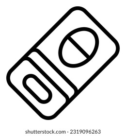 Pregnant test icon outline vector. Negative kit. Female result