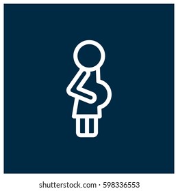 Pregnant vector icon