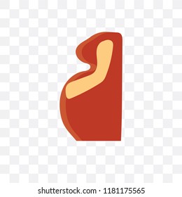 Pregnant vector icon isolated on transparent background, Pregnant logo concept