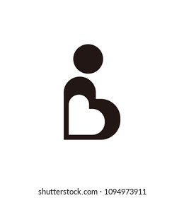 pregnant vector logo