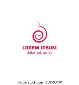 Pregnant. Vector logo template