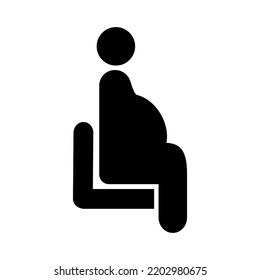 Pregnant Waiting Area Sign Set. Priority Seating For Pregnant