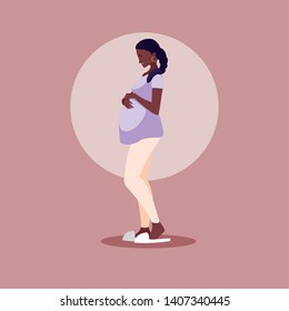 pregnant  woman avatar character