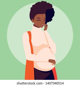 pregnant woman avatar character