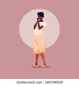 pregnant woman avatar character