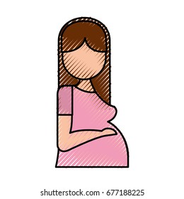 pregnant woman avatar character