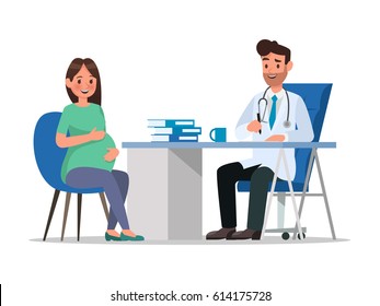 pregnant woman character vector design