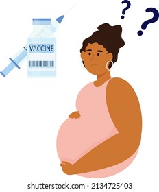 Pregnant woman chooses to be vaccinated or not