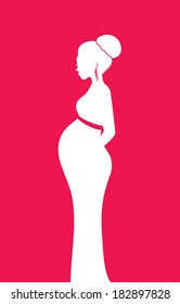 Pregnant woman concept