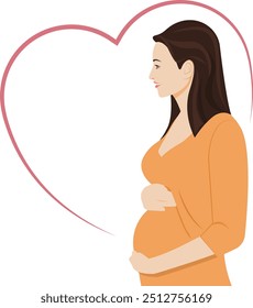 Pregnant woman, cute future mom, Healthcare, pregnancy