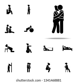 pregnant woman, hug, man icon. Pregnant woman icons universal set for web and mobile