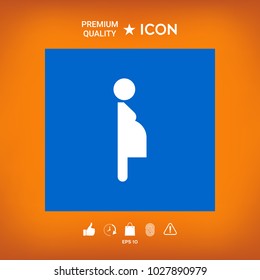 Pregnant woman icon