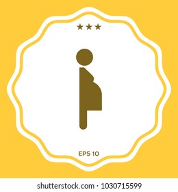 Pregnant woman icon