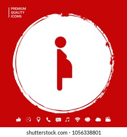 Pregnant woman icon