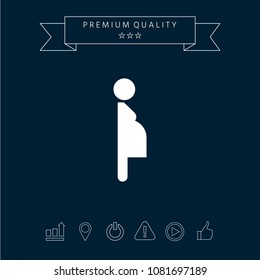 Pregnant woman icon