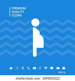 Pregnant woman icon