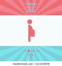 Pregnant woman icon