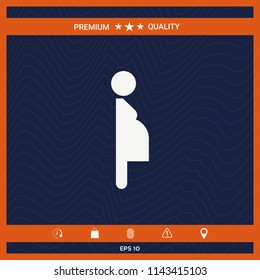 Pregnant woman icon