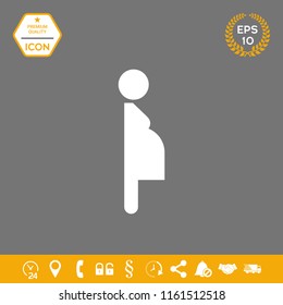 Pregnant woman icon